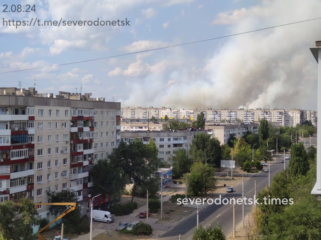 лесной пожар в Северодонецке